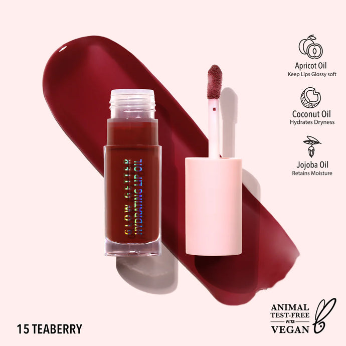 Lips- MOIRA Glow Getter Hydrating Lip Oil GLO015- Teaberry (3pc Bundle, $3 each)