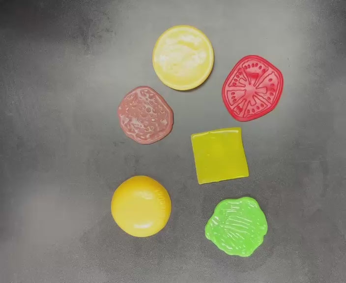 Load and play video in Gallery viewer, Accessories- Burger TABA Squishy LT101 (12pc pack)
