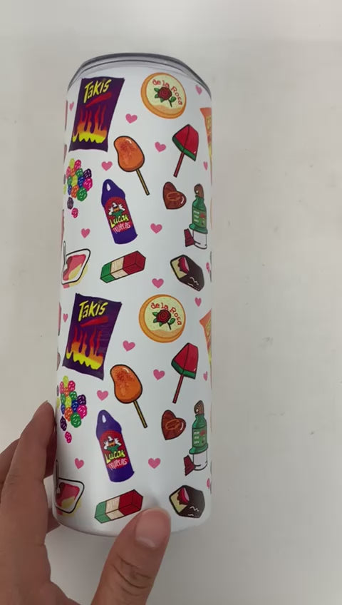 Load and play video in Gallery viewer, Novelties- Munchies Insulated 20oz Tumbler  A (4pc bundle,$7 each)
