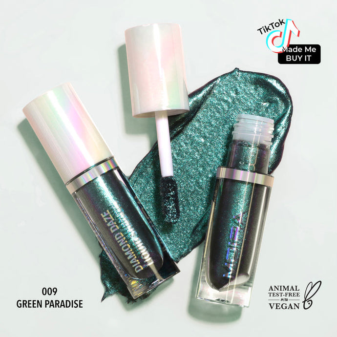 MOIRA DLS009 Diamond Daze Liquid Shadow - GREEN PARADISE (3pc bundle, $3.50 each)