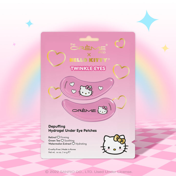Load image into Gallery viewer, The Crème Shop x Hello Kitty Twinkle Eyes Depuffing Hydrogel Under Eye Patches HKUEP8967 (6pc bundle,$2.50 each)
