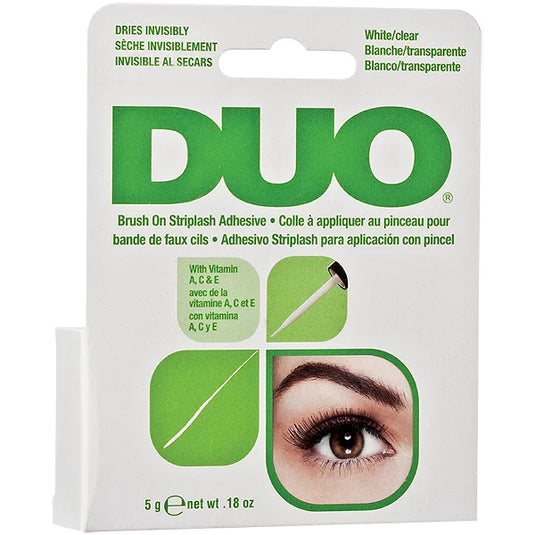 Duo brush on lash glue- White/Clear (6pc pack) 56812INT