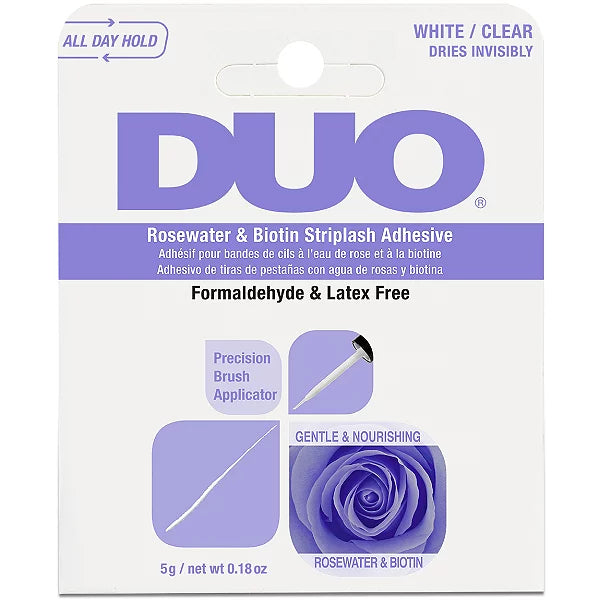 Load image into Gallery viewer, Duo precision brush lash glue- white/clear (6pc pack) Lavender 62196
