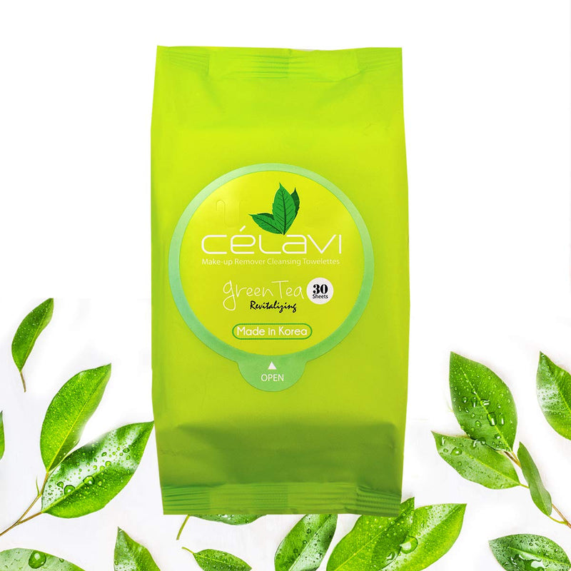 Load image into Gallery viewer, Celavi Green Tea Wipes 03 (6pc BULK $1 each)
