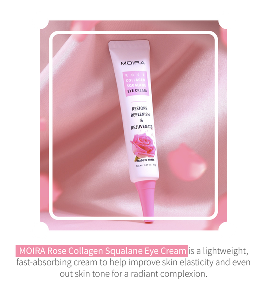 MOIRA RCE001 ROSE COLLAGEN SQUALANE EYE CREAM (3pcs bundle, $5 each)