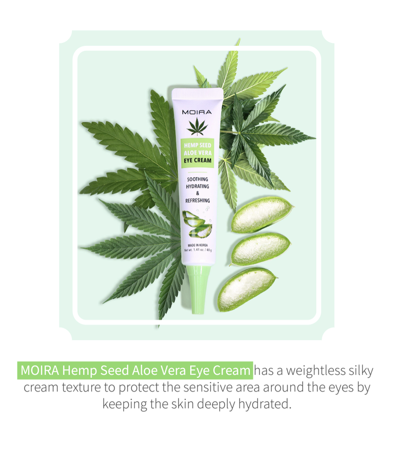 Load image into Gallery viewer, MOIRA HAE001 HEMP SEED ALOE VERA EYE CREAM (3pcs bundle, $5 each)
