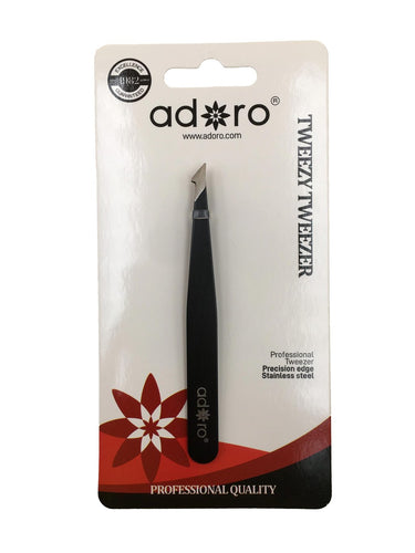 Adoro Tools 1113/03 Black Tweezer (12pc Bulk Bundle)