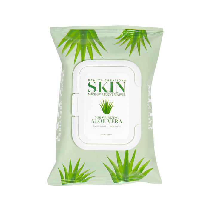 Load image into Gallery viewer, Beauty Creations Skin Makeup Remover Wipes ALOE VERA (6pc bundle, $1 each)
