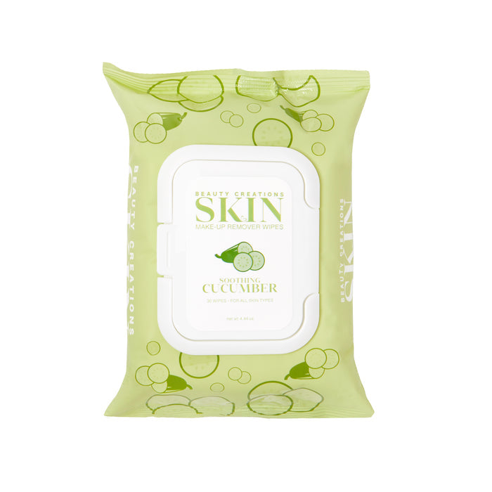 Load image into Gallery viewer, Beauty Creations Skin Makeup Remover Wipes CUCUMBER (6pc bundle, $1 each)
