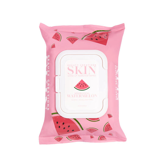 Beauty Creations Skin Makeup Remover Wipes WATERMELON (6pc bundle, $1 each)