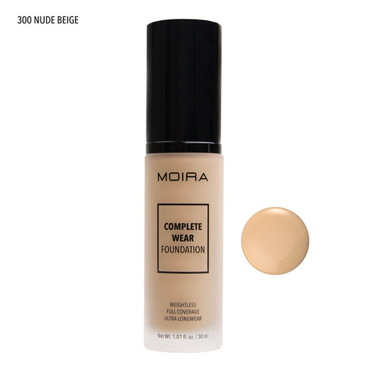 MOIRA CWF300 Complete Wear Foundation - NUDE BEIGE (3pc Bundle, $10 each)