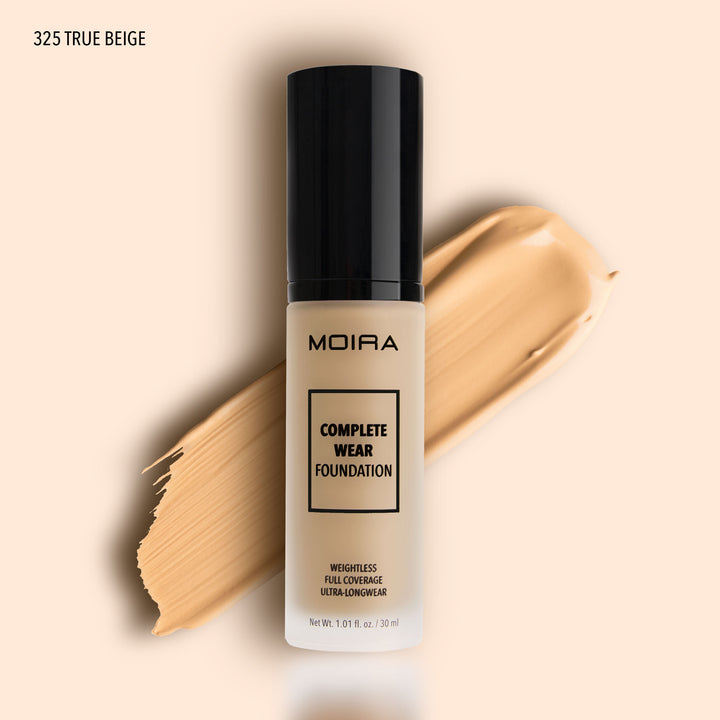 Load image into Gallery viewer, MOIRA CWF325 Complete Wear Foundation - TRUE BEIGE (3pc Bundle, $10 each)

