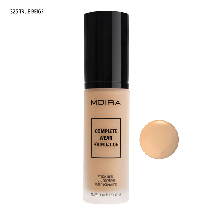 Load image into Gallery viewer, MOIRA CWF325 Complete Wear Foundation - TRUE BEIGE (3pc Bundle, $10 each)
