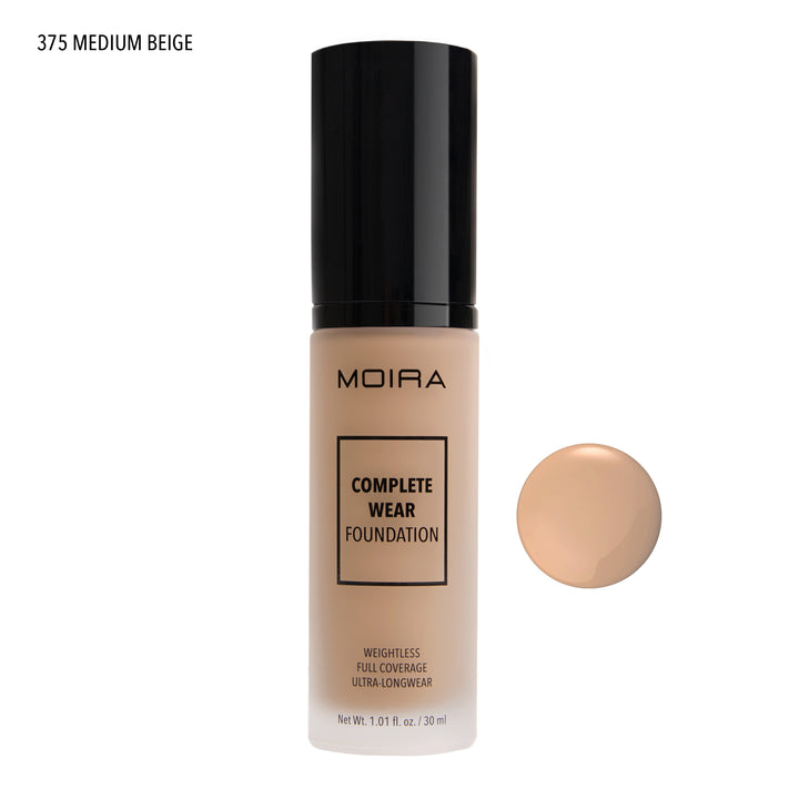 Load image into Gallery viewer, MOIRA CWF375 Complete Wear Foundation - MEDIUM BEIGE (3pc Bundle, $10 each)
