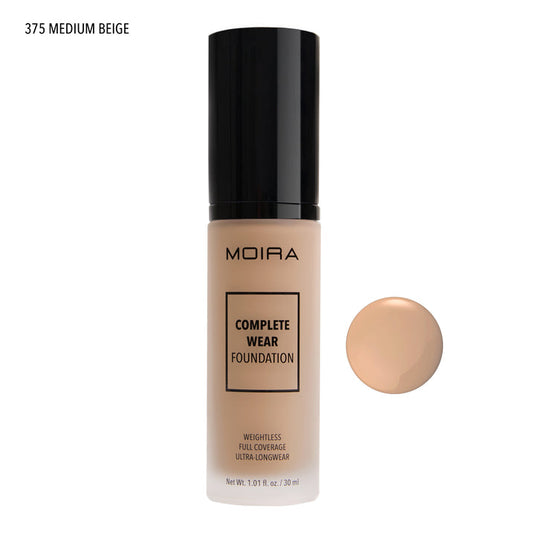 MOIRA CWF375 Complete Wear Foundation - MEDIUM BEIGE (3pc Bundle, $10 each)