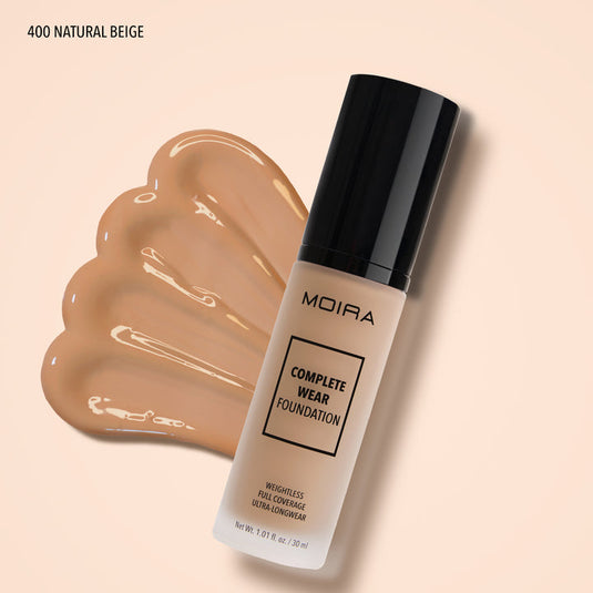 MOIRA CWF400 Complete Wear Foundation - NATURAL BEIGE (3pc Bundle, $10 each)