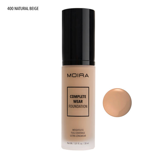 MOIRA CWF400 Complete Wear Foundation - NATURAL BEIGE (3pc Bundle, $10 each)