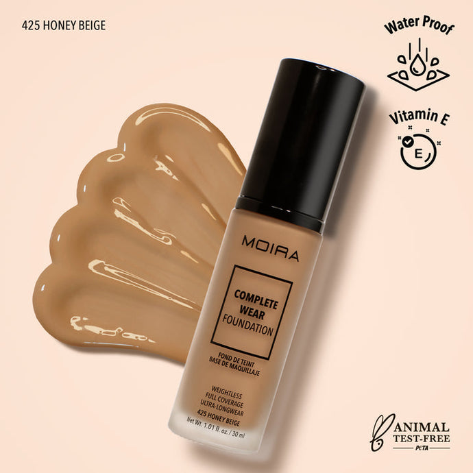 MOIRA CWF425 Complete Wear Foundation - HONEY BEIGE (3pc Bundle, $10 each)