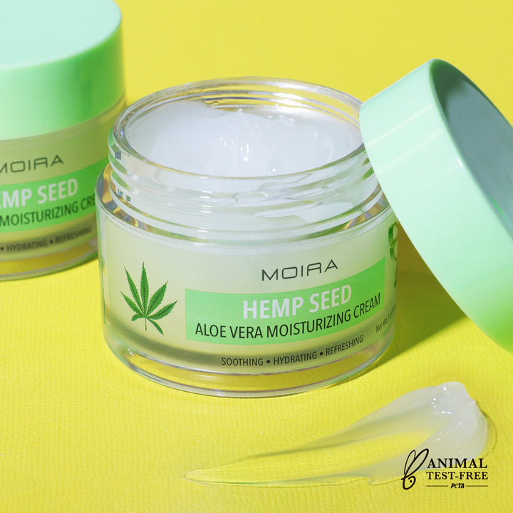 Load image into Gallery viewer, MOIRA HAC001 HEMP SEED ALOE VERA MOISTURIZING CREAM (3pcs bundle, $7.50 each)
