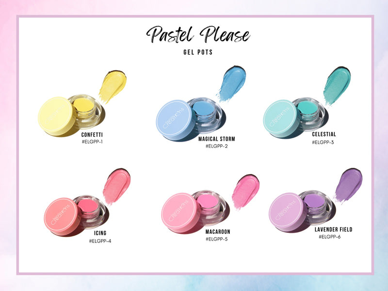 Load image into Gallery viewer, Pastel Please Gel Pots CELESTIAL ELGPP-3 (12pc bundle, $2 each)
