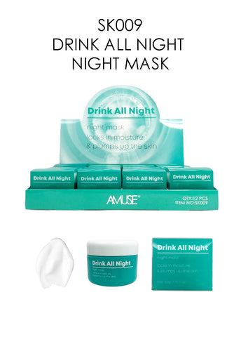 Skincare- AMUSE Drink all night Night mask SK009 (12pc Display)