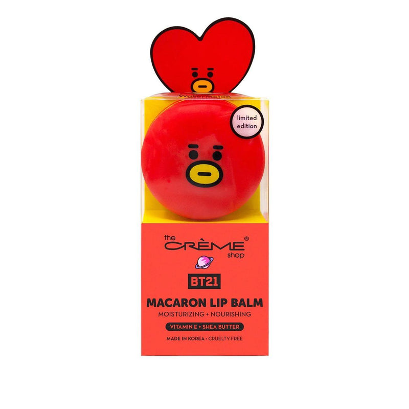 Load image into Gallery viewer, Lips- The Crème Shop | BT21: TATA Macaron Lip Balm - Watermelon 024 (4pc bundle, was $4.50 each, now $3.00 each)
