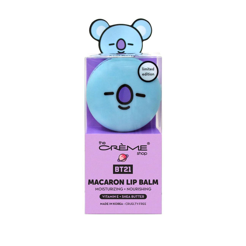 Load image into Gallery viewer, Lips- The Crème Shop | BT21: KOYA Macaron Lip Balm - Açaí Berry 026 (4pc bundle, was $4.50 each, now $3.00 each)
