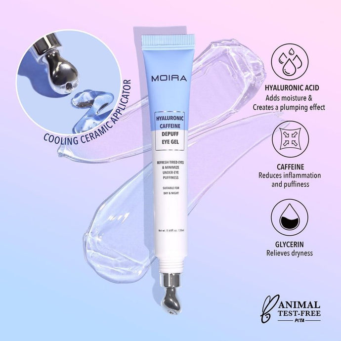 Skincare- MOIRA HYG001 Hyaluronic Caffeine Depuff Eye Gel (3pcs bundle, $6 each)