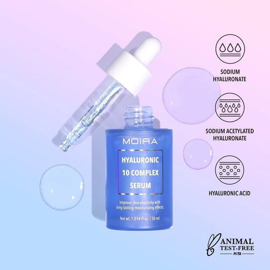 Skincare- MOIRA HYS001 Hyaluronic 10 Complex Serum (3pcs bundle, $7.50 each)