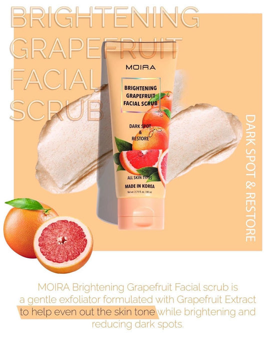 Skincare- Moira FSB003 Brightening Grapefruit Facial Scrub (3pc bundle,$3.50 each)