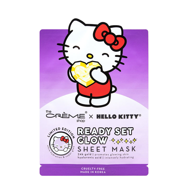 Load image into Gallery viewer, The Crème Shop x Hello Kitty Ready Set Glow Sheet Mask CR-MA-HKRS (6pc bundle,$2.50 each)
