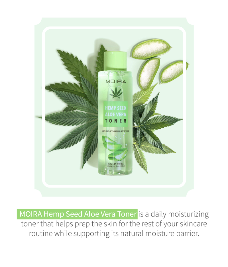 Load image into Gallery viewer, MOIRA HAT001 HEMP SEED ALOE VERA TONER (3pcs bundle, $5.50 each)
