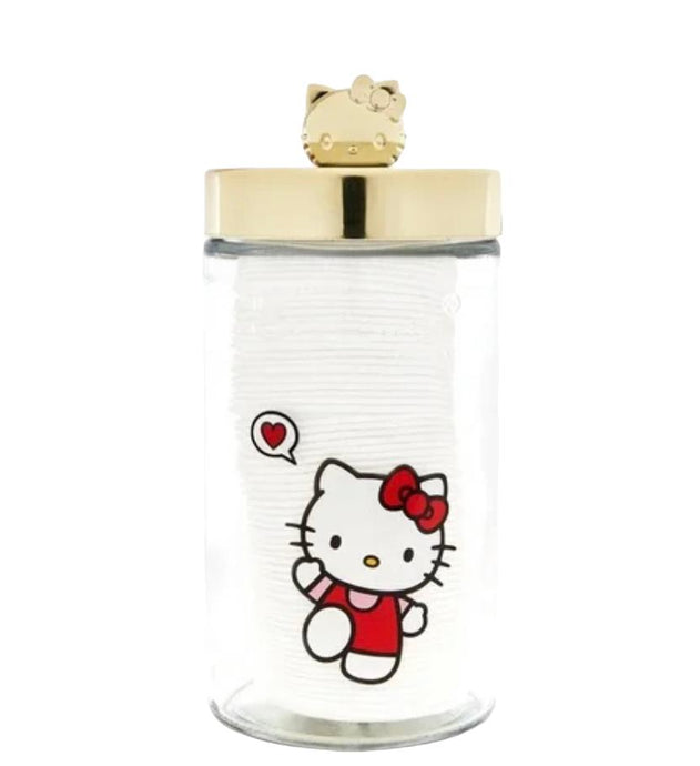 Skincare- Crème Hello Kitty Reusable Glass Jar - Cotton Pads HKCRJ9348 (4pc bundle, $7 each)