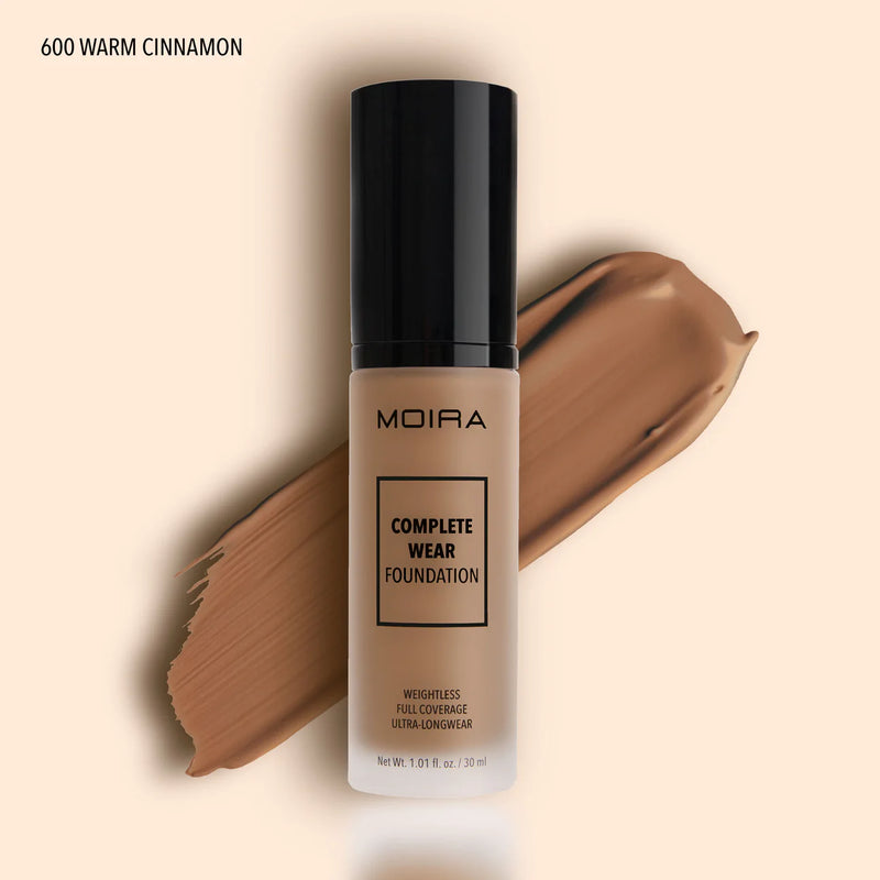 Load image into Gallery viewer, MOIRA CWF600 Complete Wear Foundation - WARM CINNAMON (3pc Bundle, $10 each)
