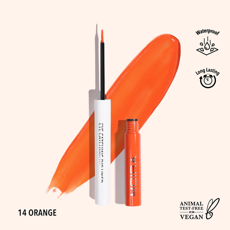 Load image into Gallery viewer, Eyes-MOIRA Eye Catching Dip Liner- Orange ECD014 (3pc bundle, $3 each)
