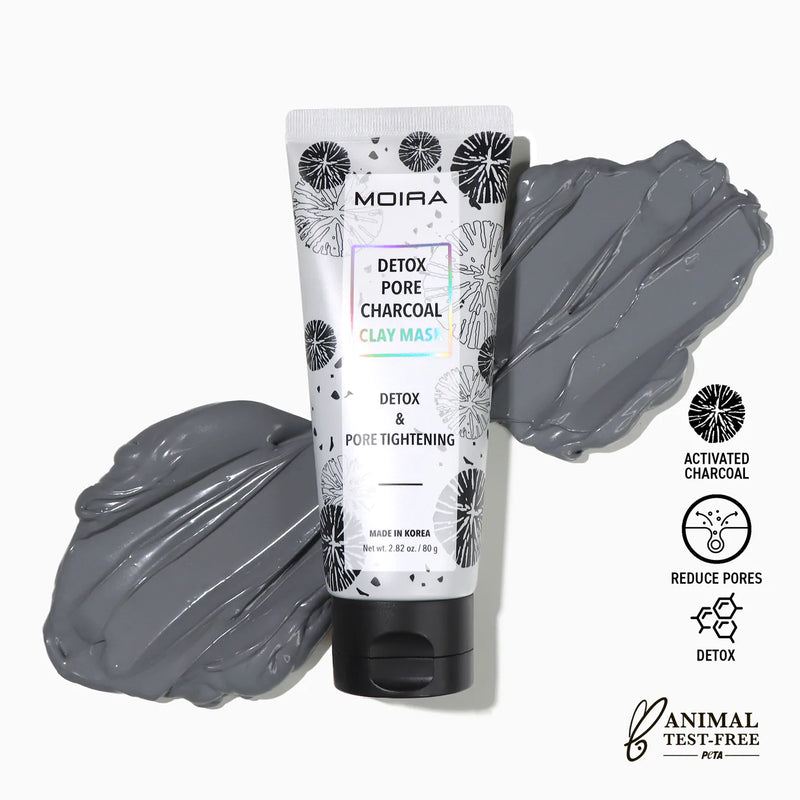 Load image into Gallery viewer, MOIRA CLM 001 DETOX PORE CHARCOAL CLAY MASK (3pc Bundle, $5 each)
