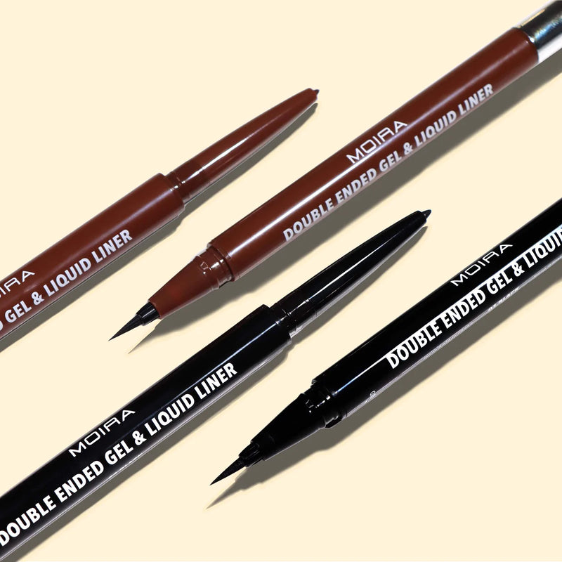 Load image into Gallery viewer, MOIRA Double Ended Gel &amp; Liquid Liner DEL001 - BLACK (3pc bundle,$3 each)
