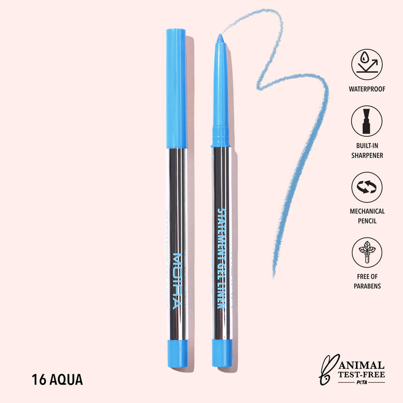 Load image into Gallery viewer, Eyes- Statement Gel Liner - Aqua STL016 (3pc bundle, $2.50)
