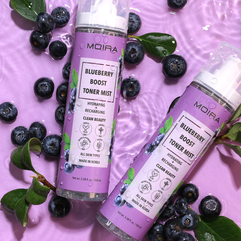 Load image into Gallery viewer, Skincare - MOIRA Boost Toner Mist- Blueberry BTM001 (3pcs bundle, $4 each)
