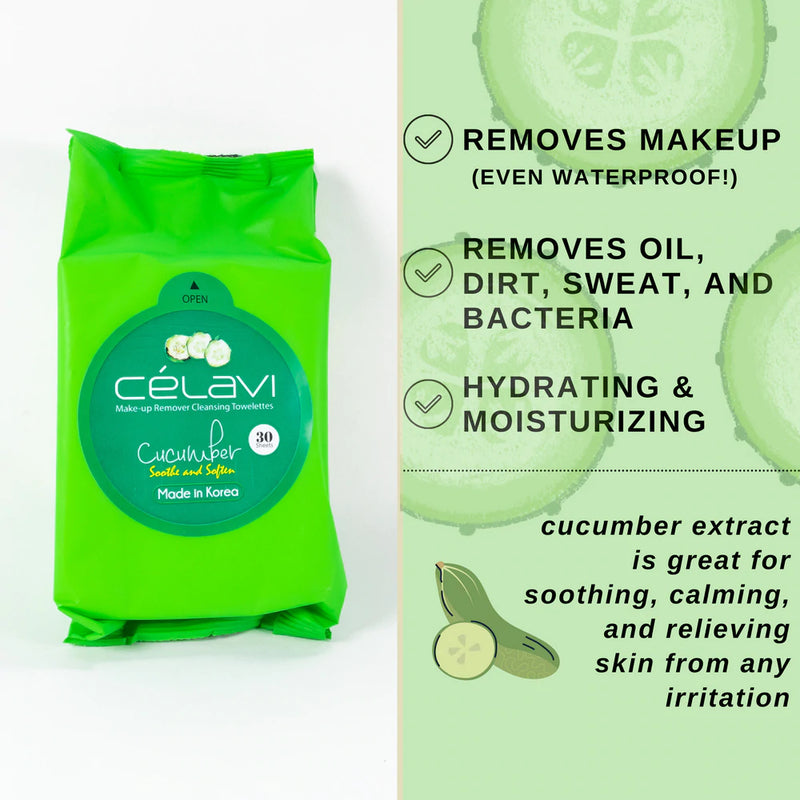 Load image into Gallery viewer, Celavi Cucumber Wipes 04 (6pc BULK $1 each)
