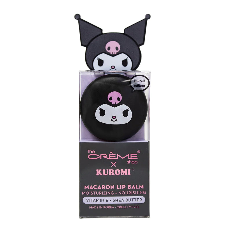 Load image into Gallery viewer, The Crème Shop x Kuromi Macaron Lip Balm - Raspberry Cream Puff 386 (6pc bundle,$4.50 each)
