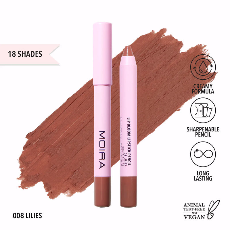 Load image into Gallery viewer, MOIRA LBM008 Lip Bloom Lipstick Pencil - LILIES (3pc Bundle, $3 each)
