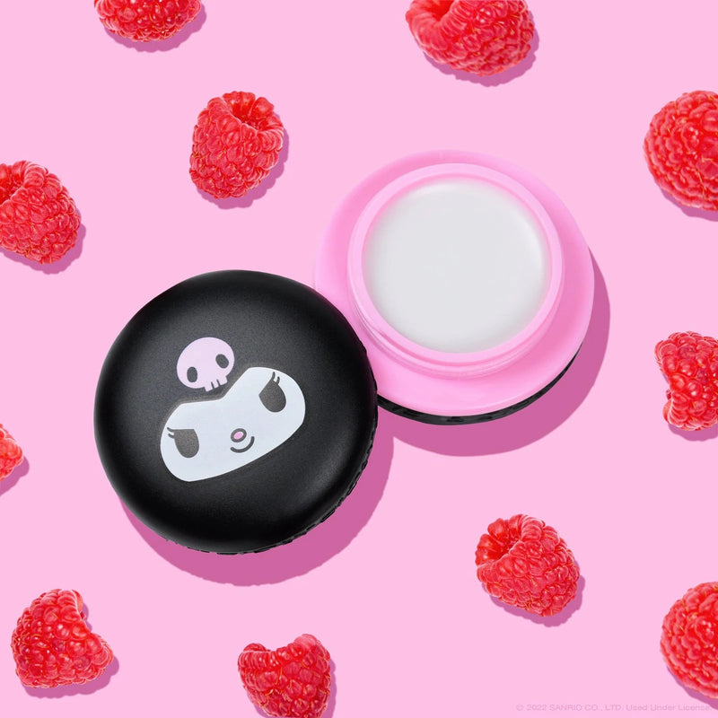 Load image into Gallery viewer, The Crème Shop x Kuromi Macaron Lip Balm - Raspberry Cream Puff 386 (6pc bundle,$4.50 each)
