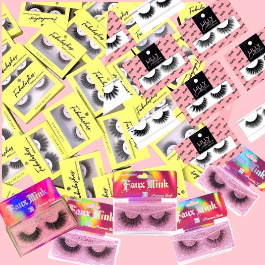Eyes- Miss lil, Kara lash & Makeup depot Lash mystery box (100pc, $1.25 each)