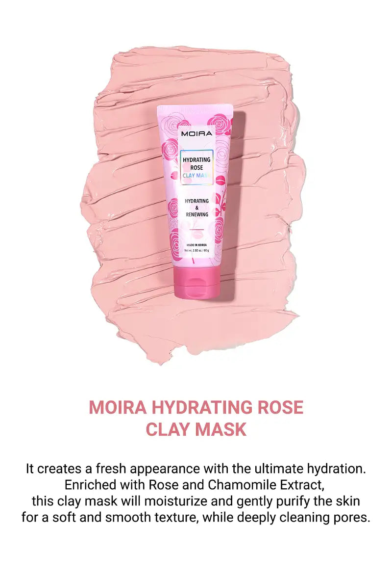 Load image into Gallery viewer, MOIRA CLM003 Hydrating Rose Clay Mask (3pc Bundle, $5 each)
