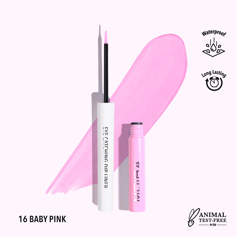 Load image into Gallery viewer, Eyes-MOIRA Eye Catching Dip Liner- Baby Pink ECD016 (3pc bundle, $3 each)
