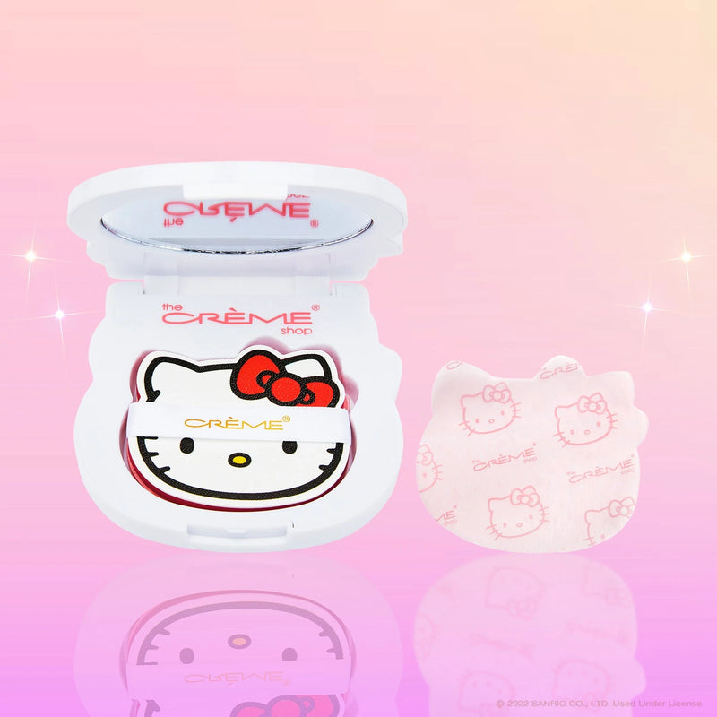 Load image into Gallery viewer, The Crème Shop x Sanrio Hello Kitty Mattifying Blotting Paper + Reusable Mirror Compact MBP8574 (6pc bundle, $7 each)

