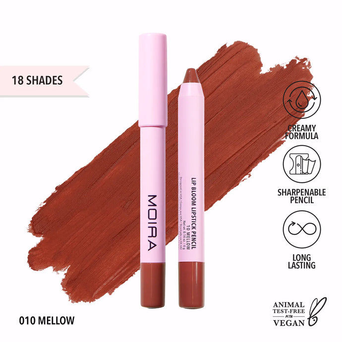 MOIRA LBM010 Lip Bloom Lipstick Pencil - MELLOW (3pc Bundle, $3 each)