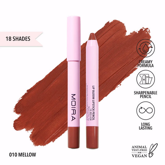 MOIRA LBM010 Lip Bloom Lipstick Pencil - MELLOW (3pc Bundle, $3 each)