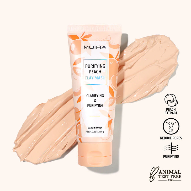 Load image into Gallery viewer, MOIRA CLM004 Purifying Peach Clay Mask (3pc Bundle, $5 each)
